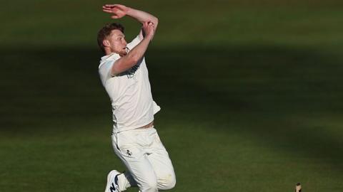 Joey Evison in action for Kent