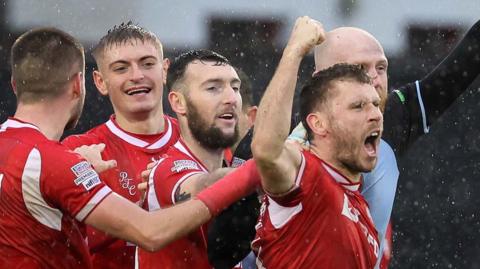 Shay McCartan celebrates his late winner