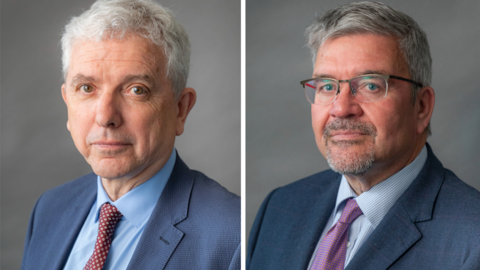 Michael Gorman, the deputy leader of Cheshire East Council, and Nick Mannion, the leader of Cheshire East Council