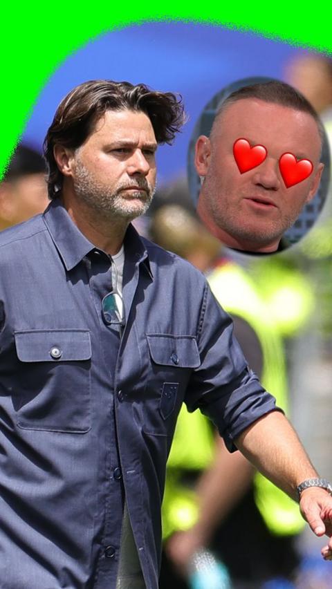 Wayne Rooney and Mauricio Pochettino