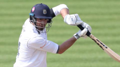 James Vince batting against Durham