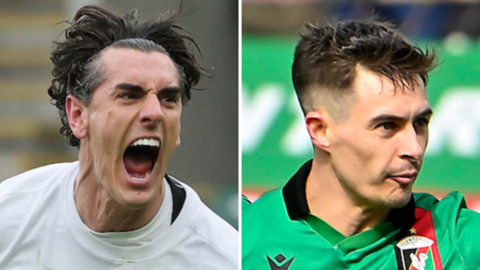 Larne's Matthew Ridley and Glentoran's Jordan Stewart were on target on Saturday