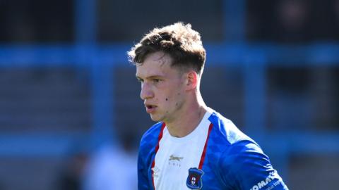 Jack Ellis playing for Carlisle at Brunton Park last season