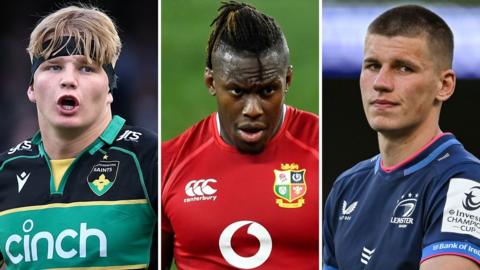 Henry Pollock, Maro Itoje and Sam Prendergast