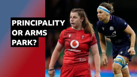 Kate Williams and Rachel Malcolm with BBC graphic