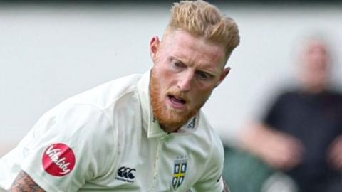 Ben Stokes playing for Durham