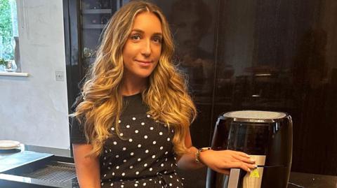 Annabel and her air fryer.