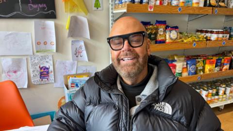 Banstead resident Mark Bishop looks straight at the camera