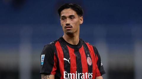 Tijjani Reijnders in action for AC Milan