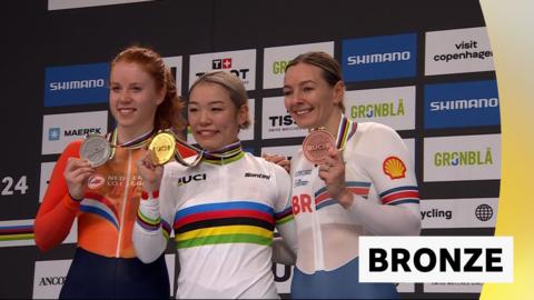 GB’s Marchant claims bronze in women's Keirin finale