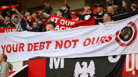 Manchester United fans have held a series of protests this season against the ownership and ticket prices