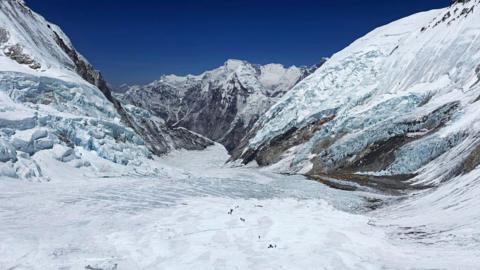 Khumbu Glacier on the Nepalese side of Mount Everest