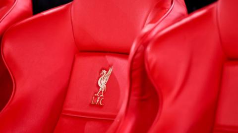 Close up of Liverpool chair in dugout
