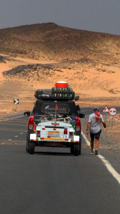 Keith Boyd running through Africa for his Cape to Cairo challenge