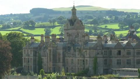 The derelict hospital in Denbigh, north Wales