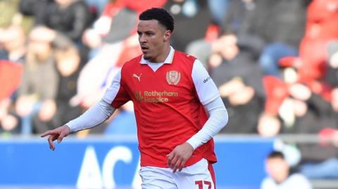Shaun McWilliams in action for Rotherham United