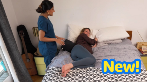Safer sleeping positions during pregnancy.
