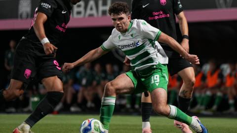TNS' Ben Clark in action against Sabah