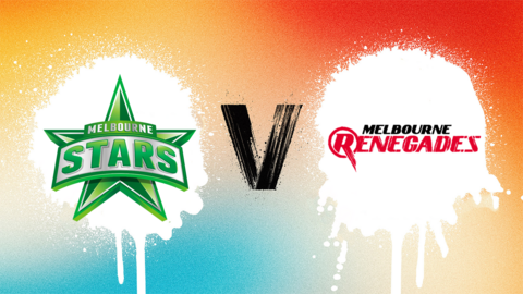 Melbourne Stars v Melbourne Renegades badge graphic