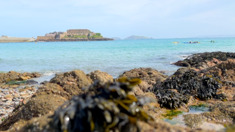 St Peter Port looking over Castle Cornet