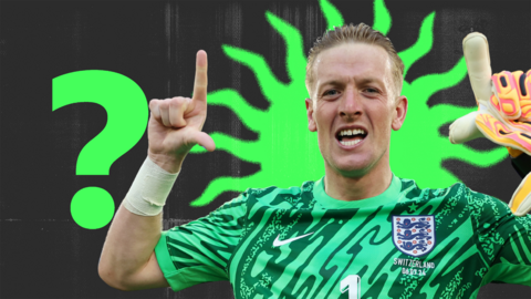 Jordan Pickford celebrating