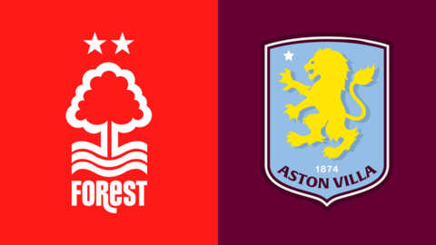 Nottingham Forest and Aston Villa club badges