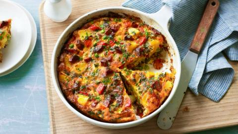 Lunchbox chorizo frittata