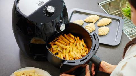 Air frying chips