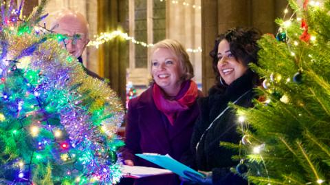 Christmas tree festival judges