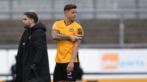Newport County captain James Clarke