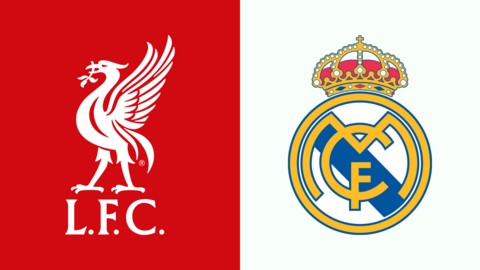 Liverpool vs Real Madrid fixture graphic
