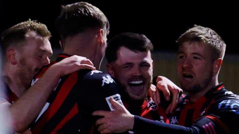 Jack Stretton celebrates scoring