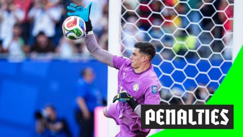 Orlando Gill saving a penalty