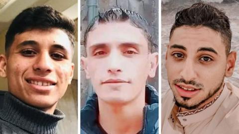 A composite image of Abdullah Jendeia, Ahmed Alhasant and Mohamed Kullab