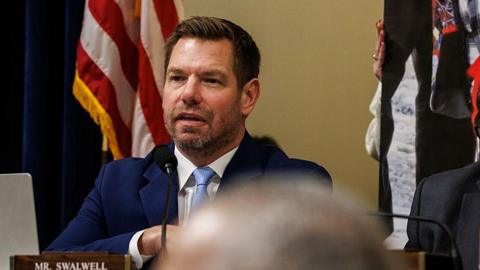 Swalwell speaks in a hearing