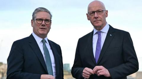 Keir Starmer and John Swinney in Edinburgh 