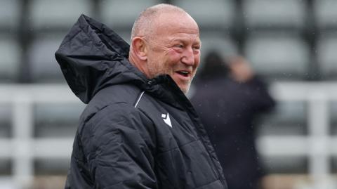 Newcastle Falcons director of rugby Steve Diamond at Kingston Park