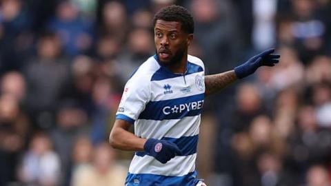 Kenneth Paal on the field during a QPR match this season
