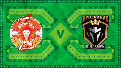 Islamabad United v Hyderabad Kingsmen badge graphic