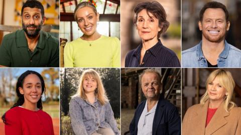 Adeel Akhtar, Amy Dowden, Harriet Walter, Joe Swash, Katarina Johnson-Thompson, Ruth Madeley, Toby Jones, and Zoe Ball