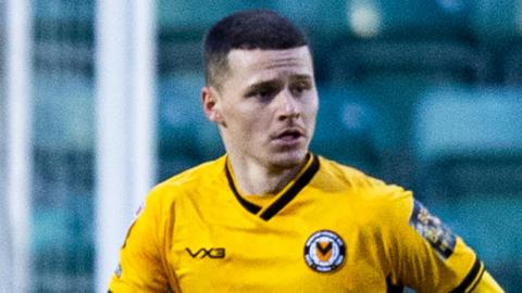 Newport County's Kieron Evans