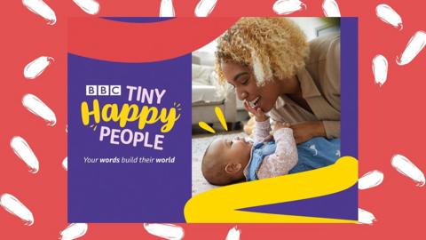 THP health visitor postcard - a mum looking at her baby daughter