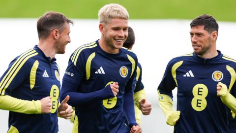Scotland players training