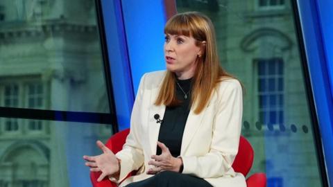 Angela Rayner on Sunday with Laura Kuenssberg