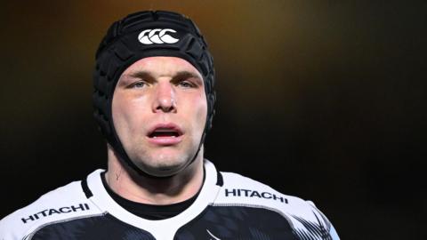 Tim Cardall in action for Newcastle Falcons