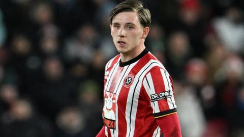 Sydie Peck in action for Sheffield United