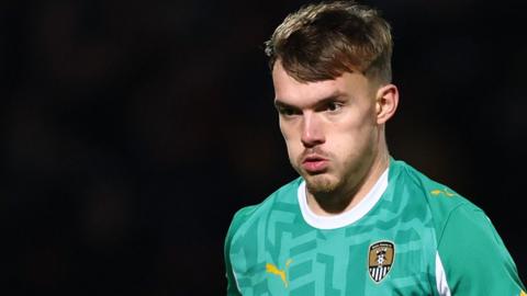 Lewis Macari in action for Notts County