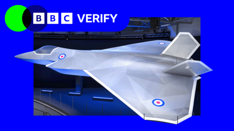 An artist's impression of the next-generation Tempest fighter jet for the RAF