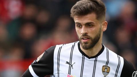 Geraldo Bajrami in action for Notts County