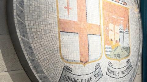 Railway coat of arms mosaic